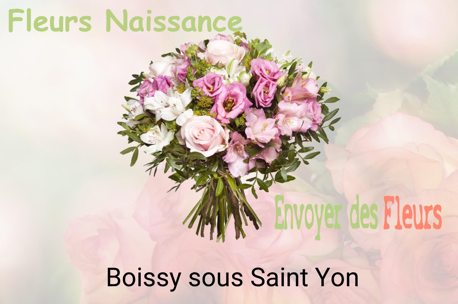 Bouquet de fleurs de naissance livré à Boissy-sous-Saint-Yon
